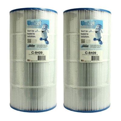 Unicel Swimming Pool Replacement Filter Cartridge, Polyester | 17.4 H x 8.9 W x 8.9 D in | Wayfair 2 x C8409