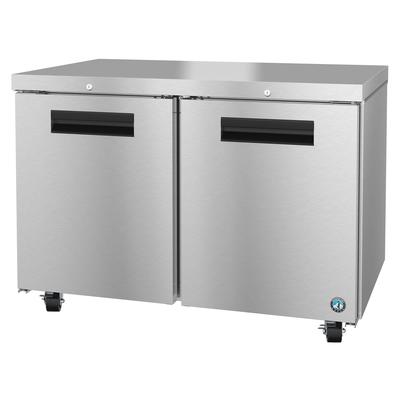 Hoshizaki UR48B-01 Steelheart Series 48" W Undercounter Refrigerator w/ (2) Sections & (2) Doors, 115v, Reach-in, Silver