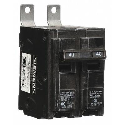 SIEMENS B240 Miniature Circuit Breaker, BL Series 40A, 2 Pole, 120/240V AC