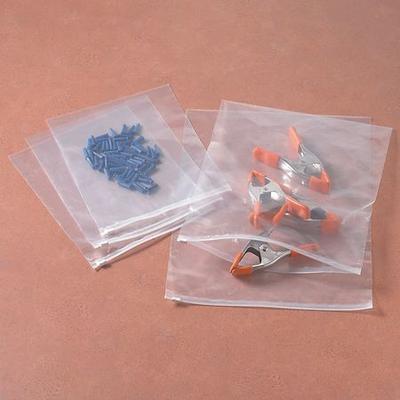 ZORO SELECT 9AEK6 Reclosable Poly Bag Slide Seal 12" x 16", 3 mil, Clear, Pk250