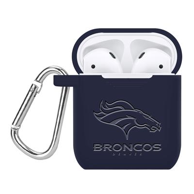 Denver Broncos Debossed Silicone AirPods Case Cover