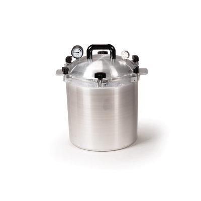 All American 1930 Pressure Cooker/Canner Aluminum in Blue/Brown/Gray | 16.75 H x 12.25 W x 12.25 D in | Wayfair 925
