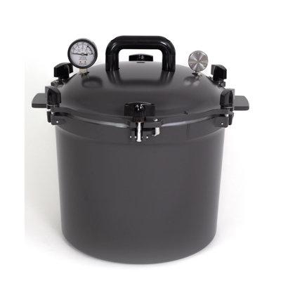All American 1930 Pressure Cooker/Canner Aluminum in Blue/Brown/Gray | 15.375 H x 15.375 W x 12.625 D in | Wayfair 921GY