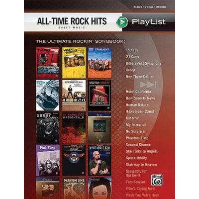 AllTime Rock Hits Sheet Music Playlist PianoVocalChords