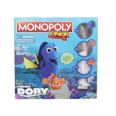 Disney Games | Disney Pixar Finding Nemo Monopoly Junior Family Board Game | Color: Black | Size: Os