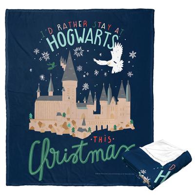 Wb Harry Potter Rather Stay At Hogwarts Silk Touch Throw by The Northwest in O