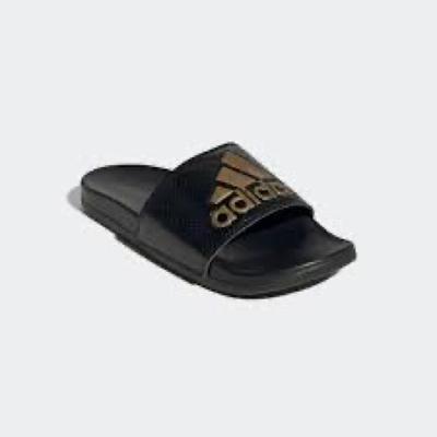 Adidas Shoes | Adilette Comfort Slides | Color: Black/Gold | Size: 9