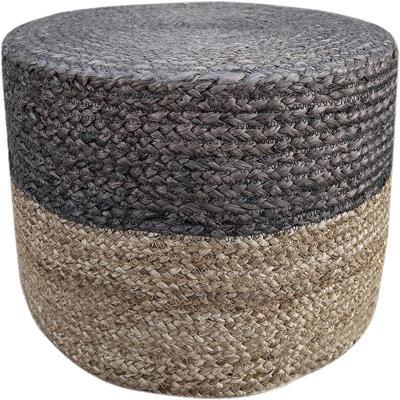 Highland Dunes Woven Footstool, Hand Knitted Traditional Rope Bohemian Style, Suitable For Living Room, Bedroom, Nursery, Terrace, Lounge | Wayfair Ottomans