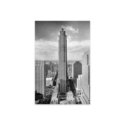 Ebern Designs 1940s Rockefeller Center RCA Building w/ Associated Press Building In Foreground New York City USA by Vintage Images Painting Glass//Acrylic | Wayfair