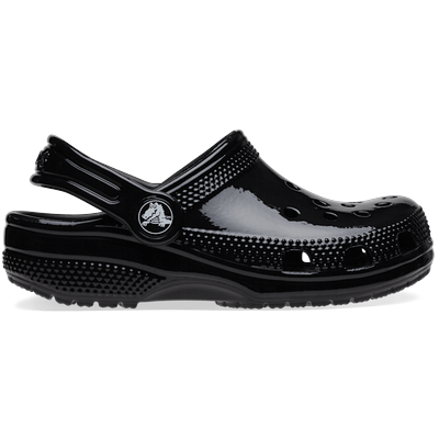Crocs Black Toddler Classic High Shine Clog Shoes
