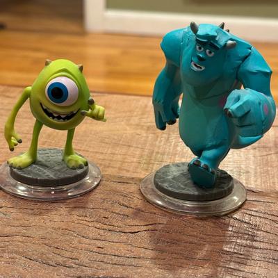 Disney Video Games & Consoles | Disney Infinity Monster’s Inc Sully Mike Wazowski Interactive Characters Figures | Color: Blue/Green | Size: Os