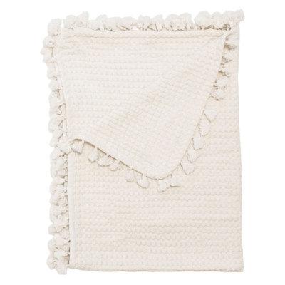 Cream 100% Cotton Muslin Baby Blanket, 36