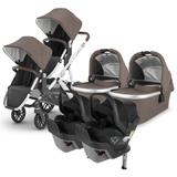 UPPAbaby VISTA V2 Twin Double Stroller + MESA MAX Travel System Bundle with Rumble Seat V2+ - Theo /
