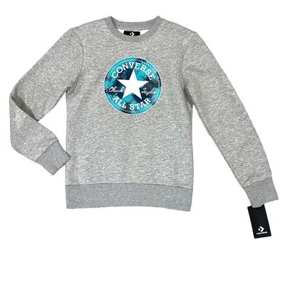 Converse Shirts & Tops | Brand New Converse Fleece Crew Neck Sweatshirt (Youth) M 10/12 Tags Attached | Color: Gray/Green | Size: Mg