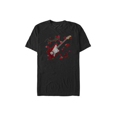 Men's Big & Tall Rosey Guitar Tops & Tees by Mad Engine in Black (Size LT)