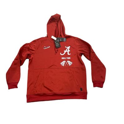 Nike Shirts | Alabama Crimson Tide Nike Men’s Local Performance Pullover Hoodie Sweatshirt Xl | Color: Red/White | Size: Xl