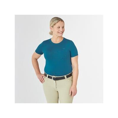Piper SmartCore Short Sleeve Crew Neck Sun Shirt - L - Dark Electric Blue - Smartpak