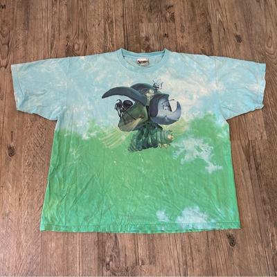 Disney Shirts | Disney Parks Rare A Bug's Life Vintage 1998 Movie Promo T-Shirt Tie Dye Size Xxl | Color: Blue/Green | Size: Xxl