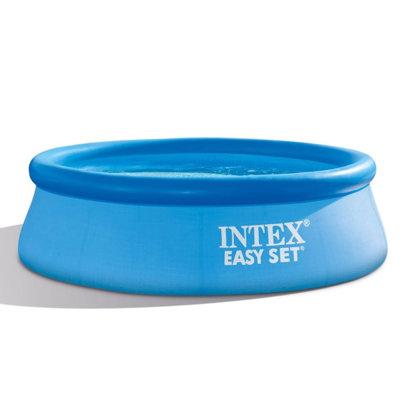 Intex Easy Inflatable Pool Plastic in Blue | 30 H x 96 W in | Wayfair 28110EH