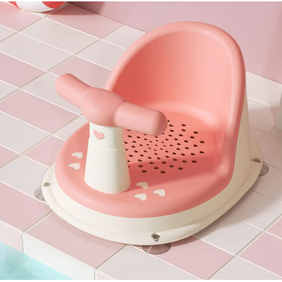 Vigor Non Slip Baby Bathtime Tub Play Chair sitting Up Seat With Suction Cups - Pink