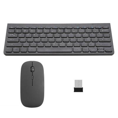 Fresh Fab Finds 2.4GHz Wireless Keyboard Mouse Combos with USB Receiver - Notebook Laptop Mac PC TV - Office Supplies - Black