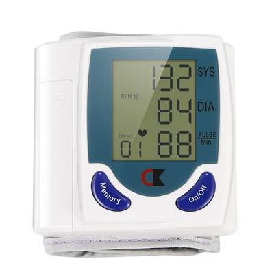 Fresh Fab Finds Blood Pressure Monitor Wrist Digital High Blood Pressure Cuff Heartbeat Tester With 60 Reading Memory 1.8