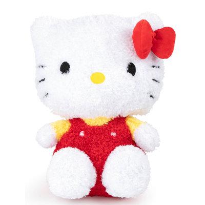 Zoomie Kids Hello Kitty Red Bow Pillow Buddy Polyester/Polyfill/Microfiber | 16.34 H x 11.38 W x 8.35 D in | Wayfair