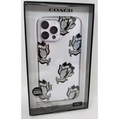 Coach Accessories | Coach Protective Case For Apple Iphone 12 Pro Max - Desert Tulip | Color: Black/Silver | Size: Os
