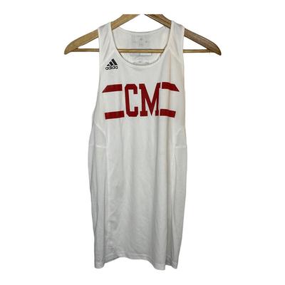 Adidas Shirts | Adidas White Catholic Memorial High School Track Jersey Tank Top Men's Medium | Color: White | Size: M