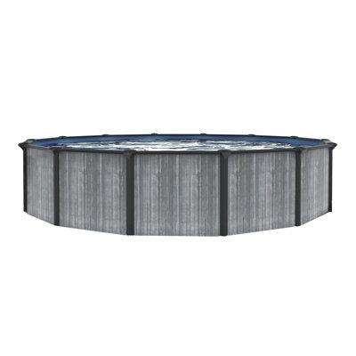 Blue Wave Products San Pedro 52-in Deep Above Ground Steel Wall Swimming Pool Package Steel in Gray/White | 52 H x 15 W x 15 D in | Wayfair NB19921