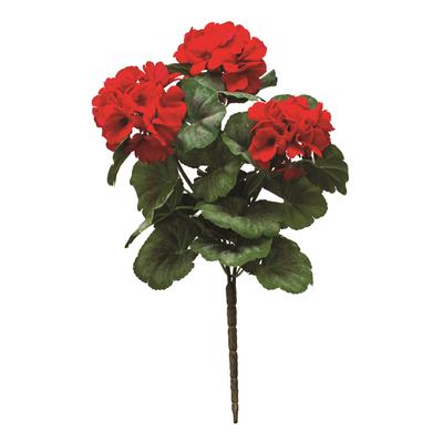 Red Geranium Floral Bush (Set Of 2) by Melrose in Red