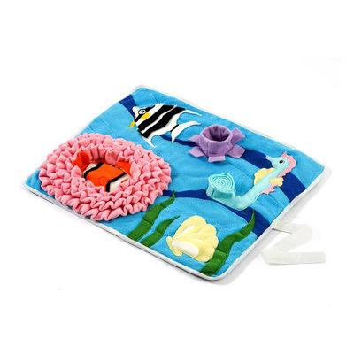 JACOB's Injoya Under The sea Snuffle Mat, Durable & Machine Washable, Interactive Toys for Dog | 12 W in | Wayfair USSM