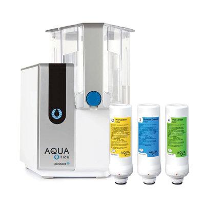 Air Doctor AquaTru Connect Countertop Water Filtration Purification for PFAS Reverse Osmosis w/ App & WiFi in Black/Gray/White | Wayfair 90AT01SC01