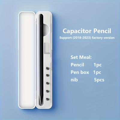 Pencil For Pad Touch Pen Error-proof Tentacle-writing Pen Side Magnetic Storage Capacitor Pen Compatible (2018-2023) Pad Air 3 4 5, Pad 6 7 8 9, Mini 5, Pad Pro 11 12.9 Inch boy girl girlfriend Gift