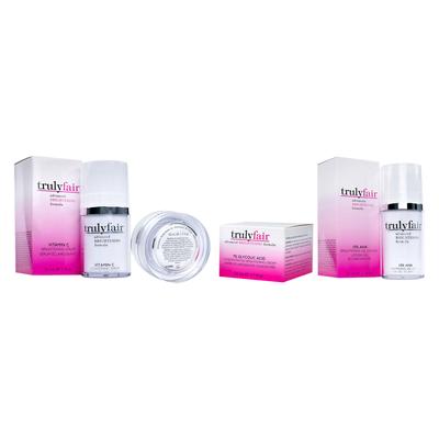 Truly Fair Kit by Truly Fair for Unisex - 2 Pc Kit 1.7oz 7 Percent Glycolic Acid Concentrated Bright