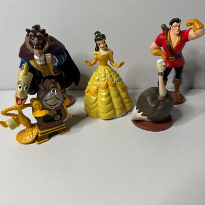 Disney Accents | Disney Beauty And The Beast Lot Of 5 Figures Bell Beats Gaston | Color: Blue | Size: Os