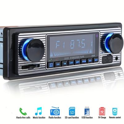 12v Bt Car Radio Player Stereo Fm Mp3 Usb Sd Aux Audio Auto Electronics Auto Radio 1 Din Radio
