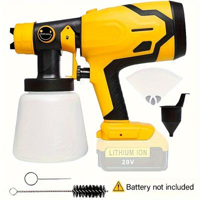 1 Set Paint Sprayer For 20v Battery, Cordless Hvlp Paint Sprayers For Home Interior And Exterior, House Painting Stain Sprayer For Fence, Furniture, Cabinets, Walls, Battery Not Included