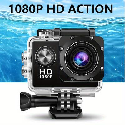 Hd Action Camera, Professional , Diving 30m Dv, Outdoor Sports Camera, Equipped With 32gb Tf Card, Adventure, Surfing, Cycling And Recording Life, Holiday Gifts